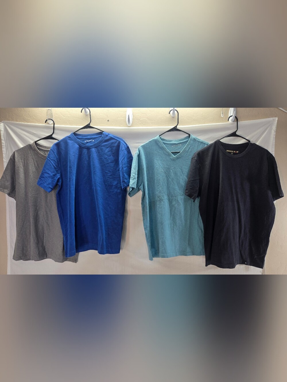 Lot of 4 American Giant Men's Medium Short Sleeve Shirts NWOT